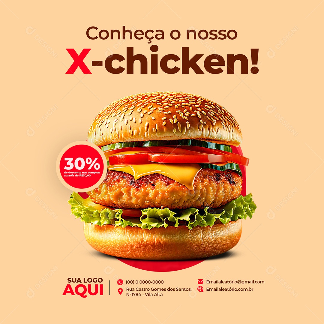 Hamburgueria Social Media PSD Editável