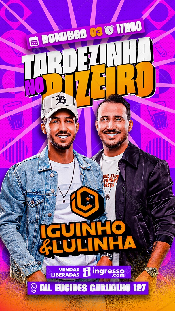 Story Flyer Tardezinha No Pizeiro Social Media PSD Editável