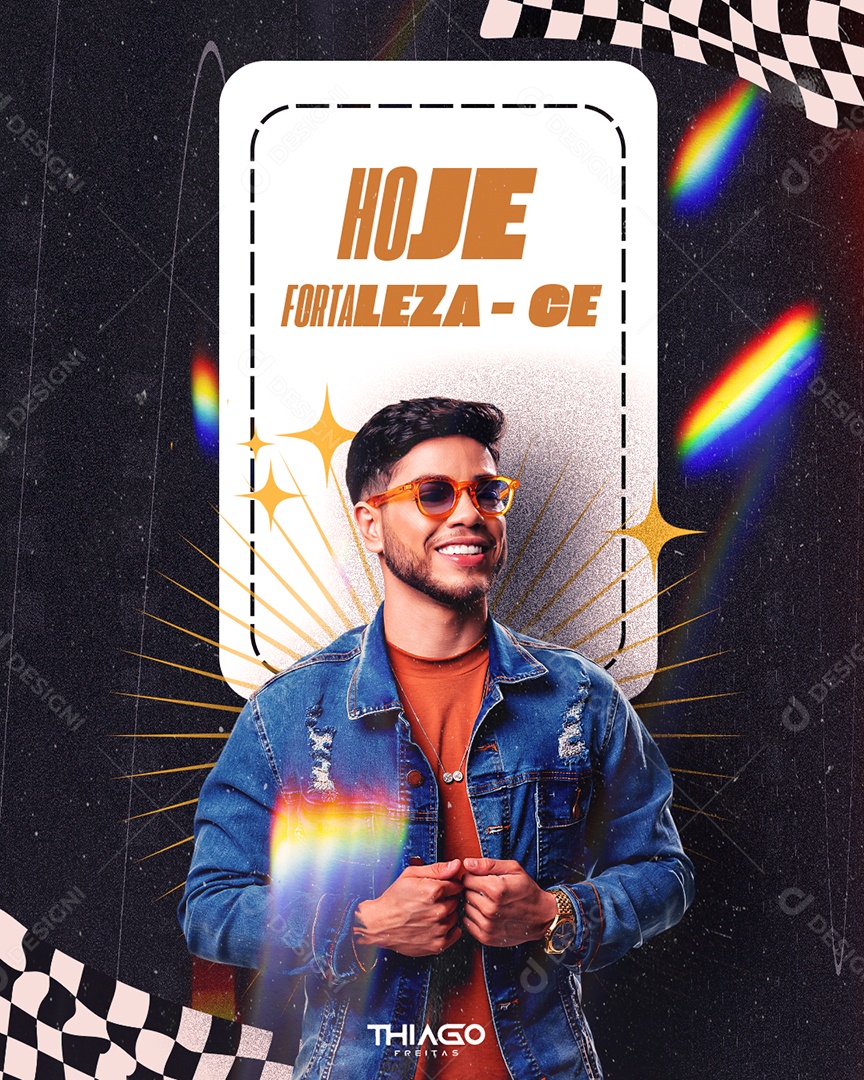 Feed Flyer Agenda Hoje Social Media PSD Editável