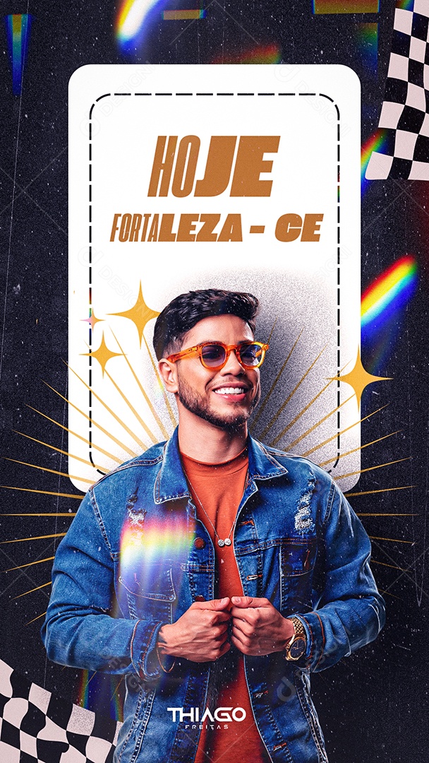 Feed Flyer Agenda Hoje Social Media PSD Editável