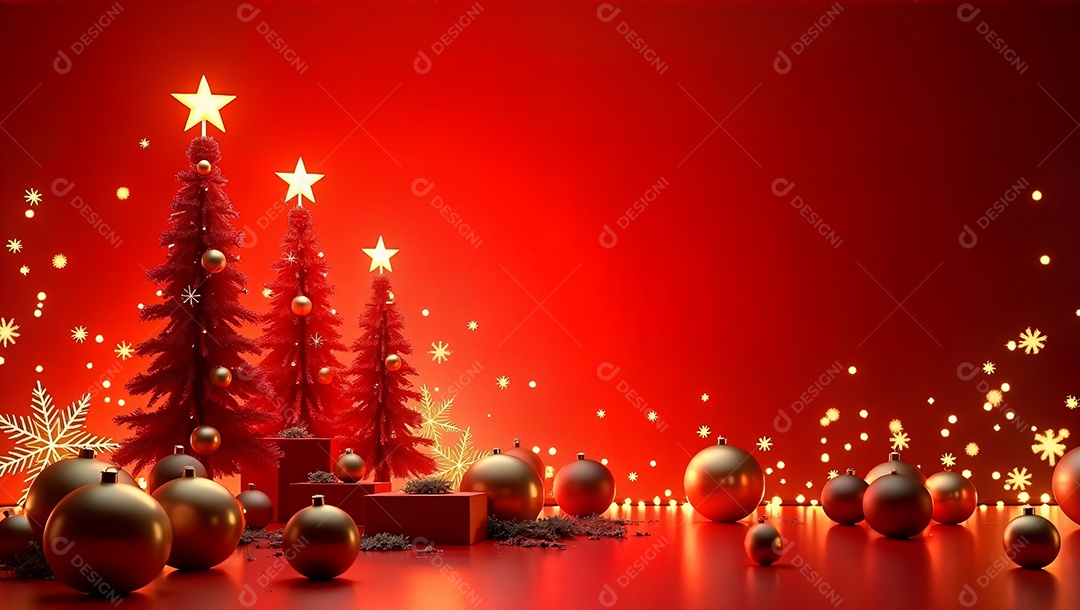 Decoração e luzes de natal