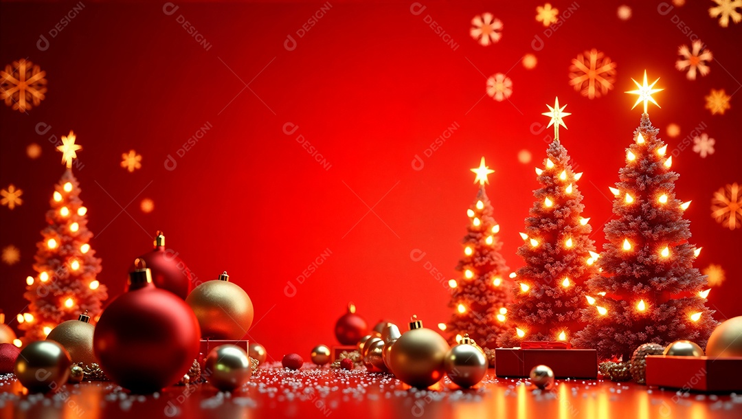 Fundo de decoração de natal