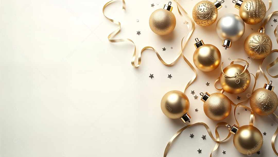 Bolas decoradas para enfeitar árvores de natal