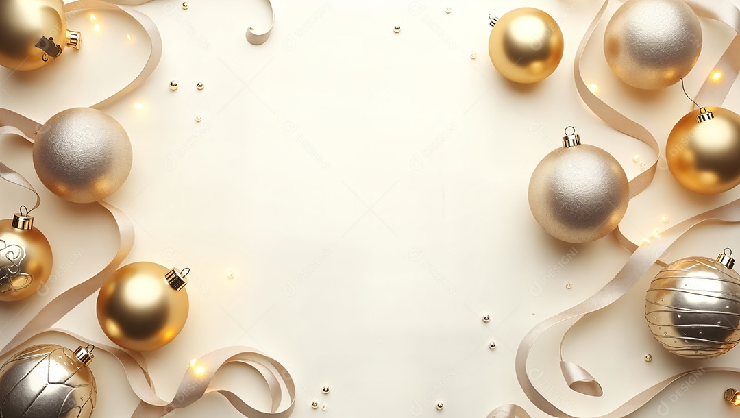 Bolas de enfeites de uma árvore de natal