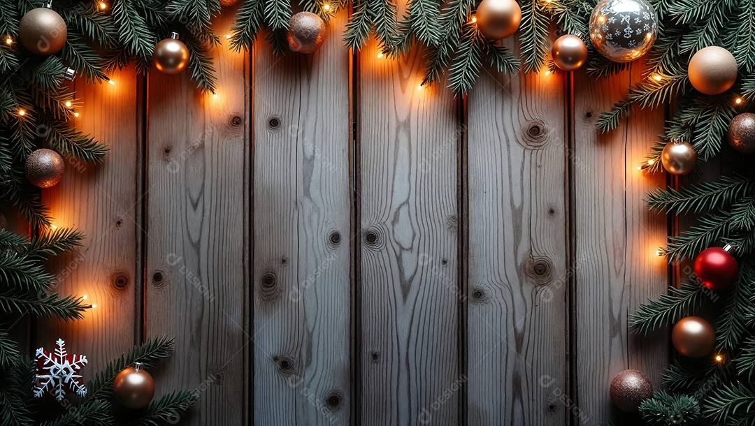 Fundo de decoração de natal