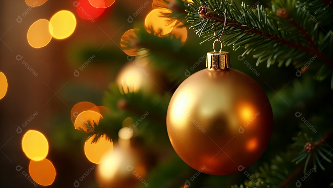 Bolas de decoração natalina