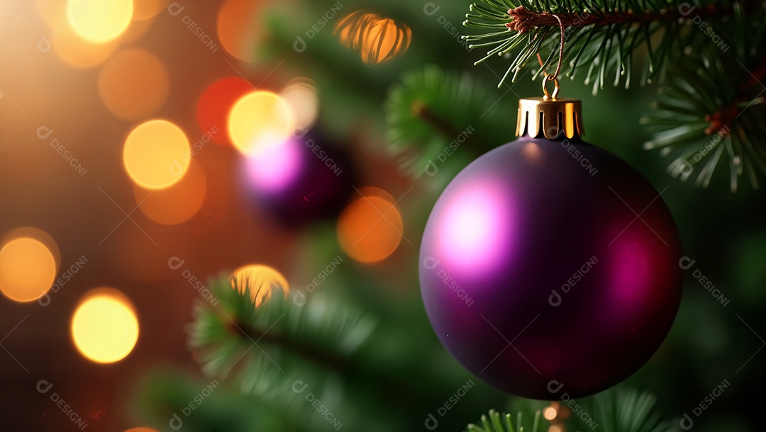 Bolas coloridas enfeites de natal