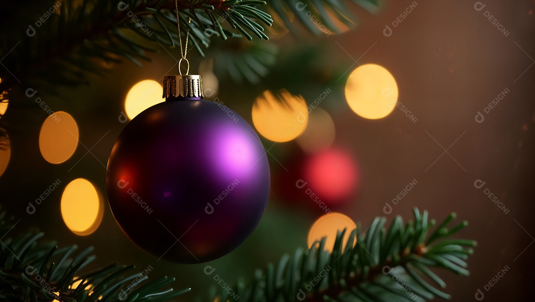 Bolas coloridas enfeites de natal