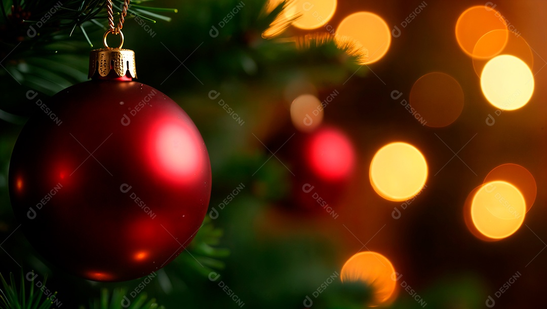 Lindo cénario natalino em background