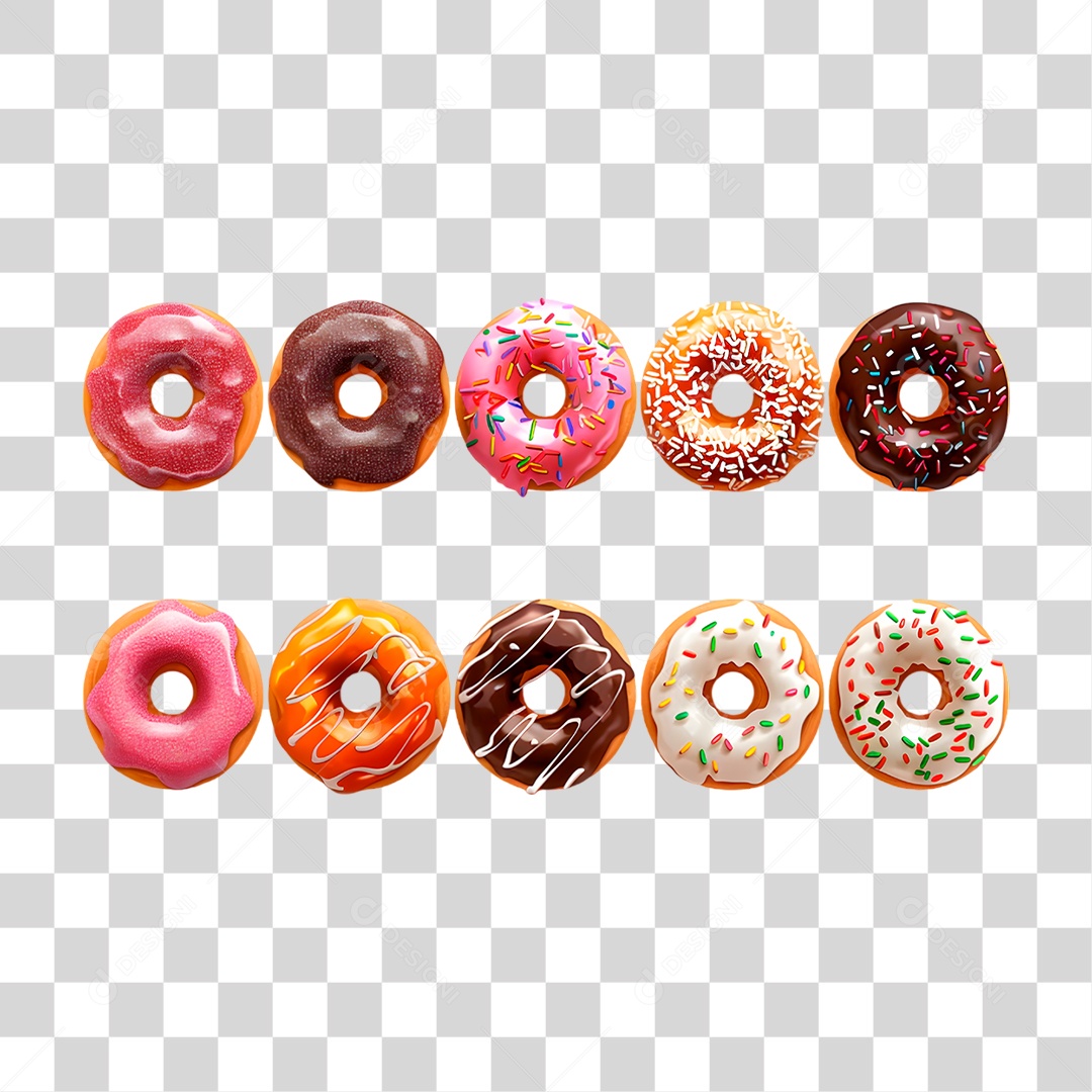 Rosca Donuts PNG Transparente