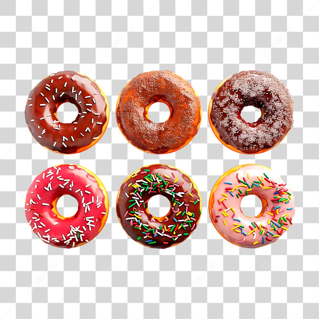 Rosca Donuts PNG Transparente