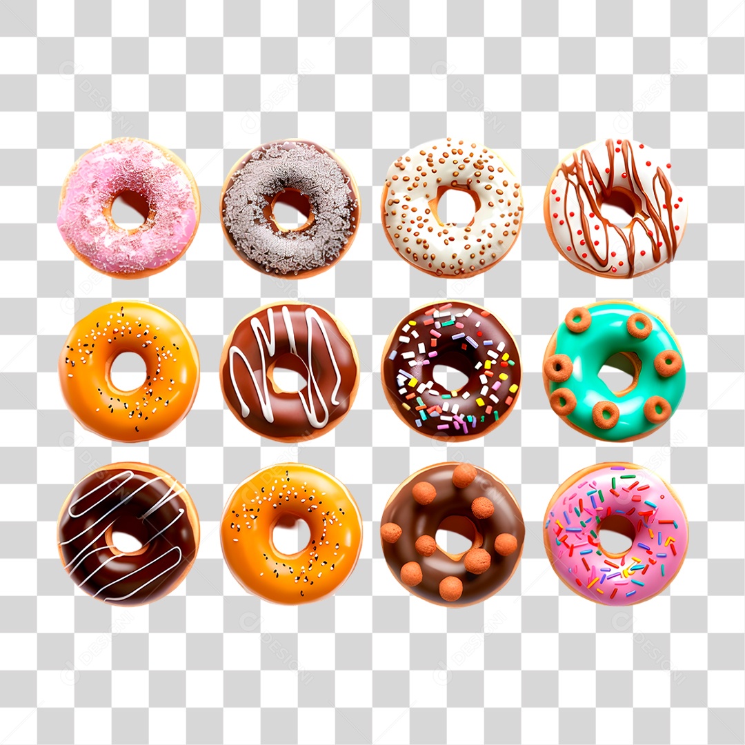 Rosca Donuts PNG Transparente