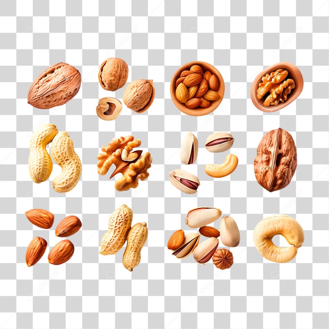 Frutos Secos PNG Transparente