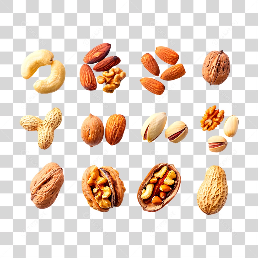 Frutos Secos PNG Transparente