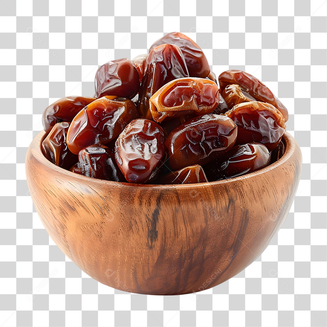 Tigela de Tâmaras PNG Transparente