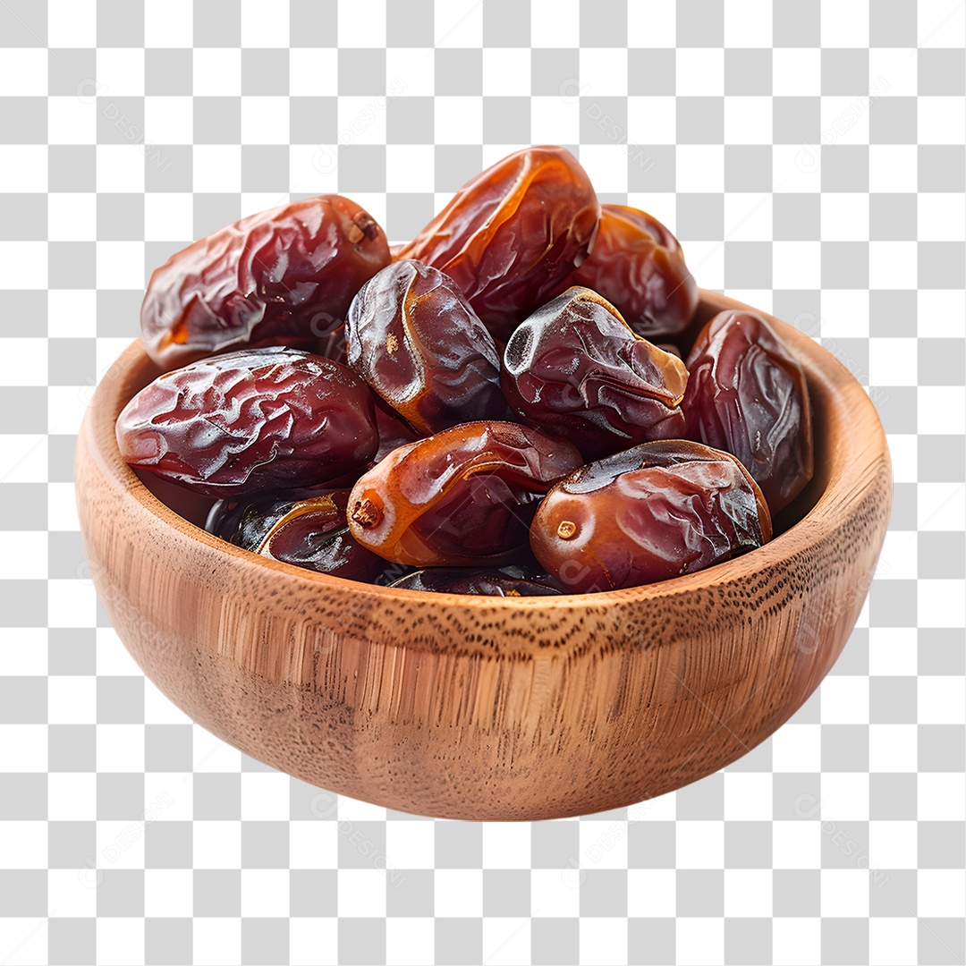 Tigela de Tâmaras PNG Transparente