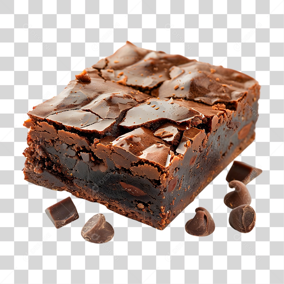 Bolo de Chocolate PNG Transparente