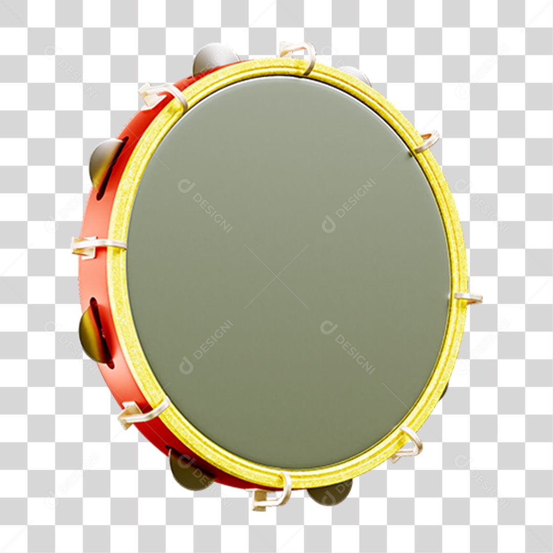 Pandeiro Instrumento PNG Transparente