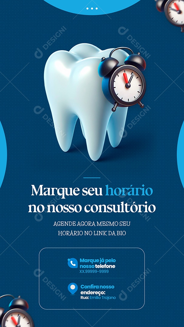 Story Dentista Marque Sua Consulta Social Media PSD Editável