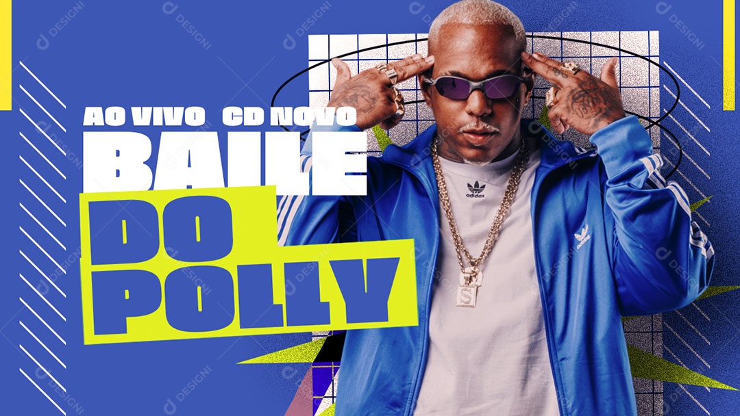 Banner Flyer Baile do Polly Social Media PSD Editável
