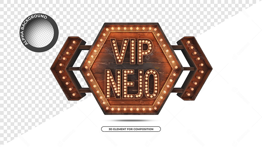 Vip Sertanejo Selo 3D Para Composição PSD