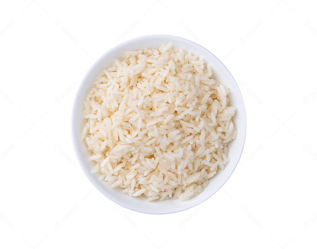 Arroz branco cozido
