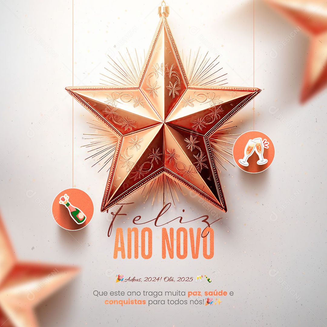 Happy New Year January 1 Social Media PSD Editable