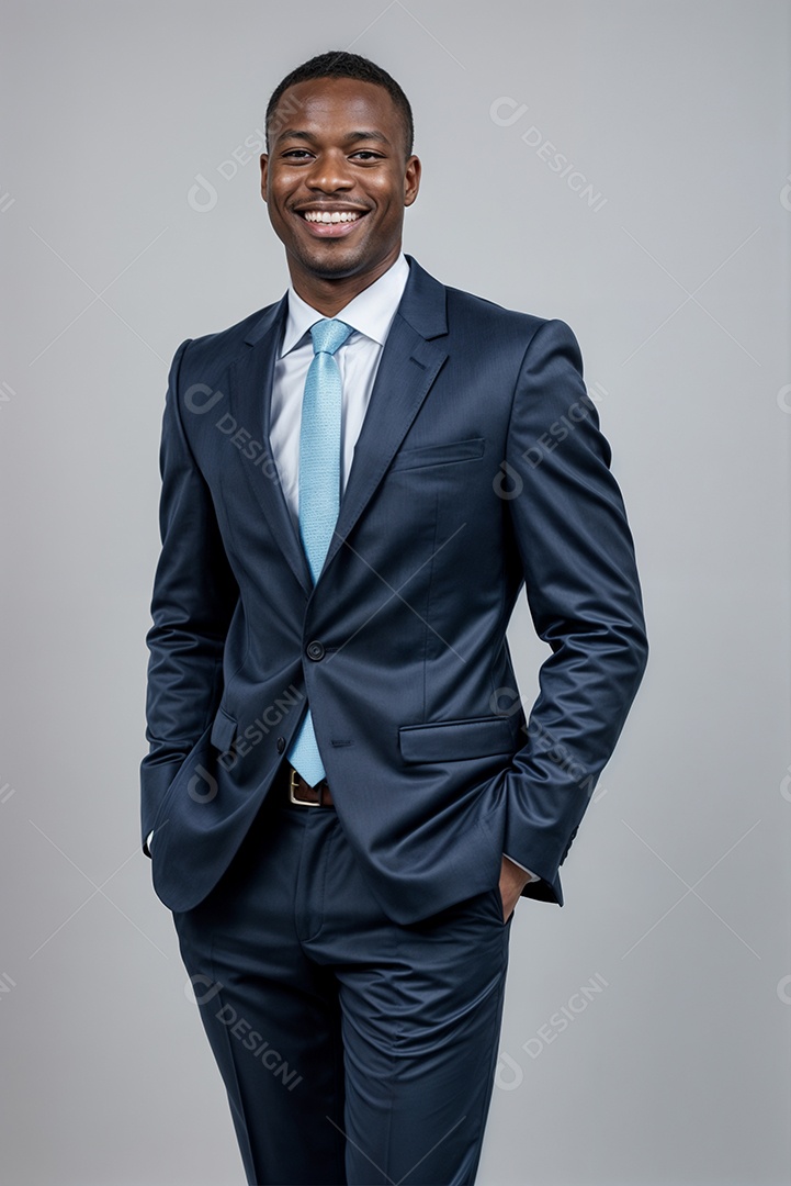 Homem negro lindo e estiloso