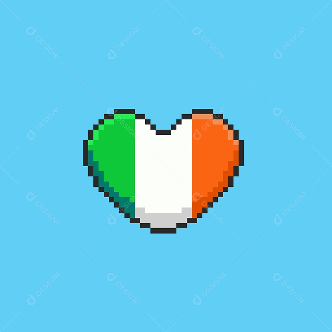 Amo Irlanda Vetor EPS