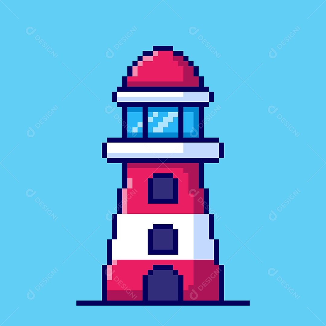 Torre de Farol Vetor EPS