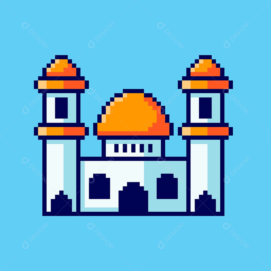 Mesquita Islâmica  Vetor EPS