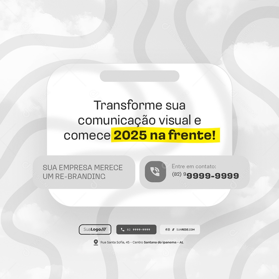 Marketing Digitial Comece 2025 Lucrando Transforme sua Comunicação Visual Social Media PSD Editável