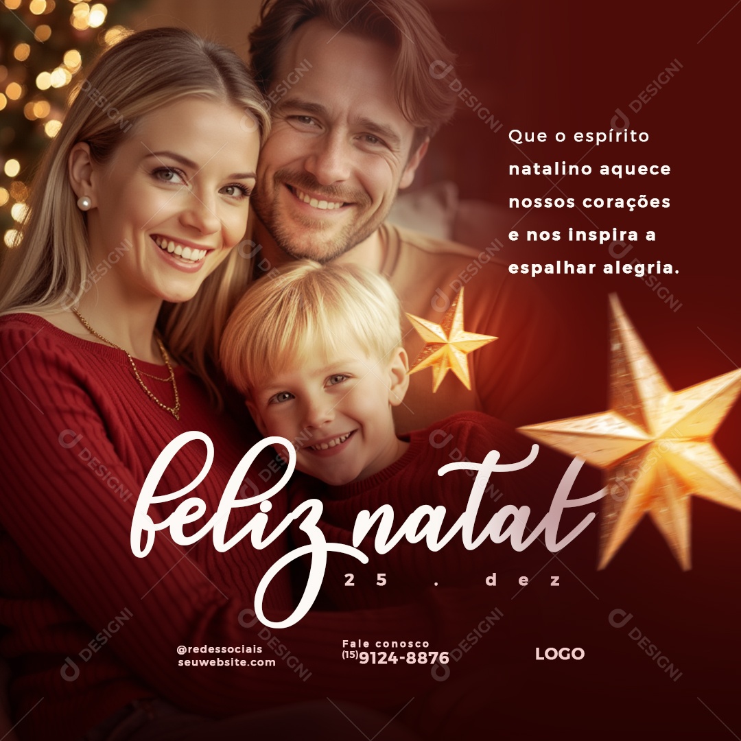 Merry Christmas 25 December Social Media PSD Editable