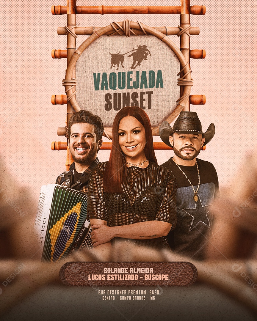 Flyer Shows Social Media PSD Editável