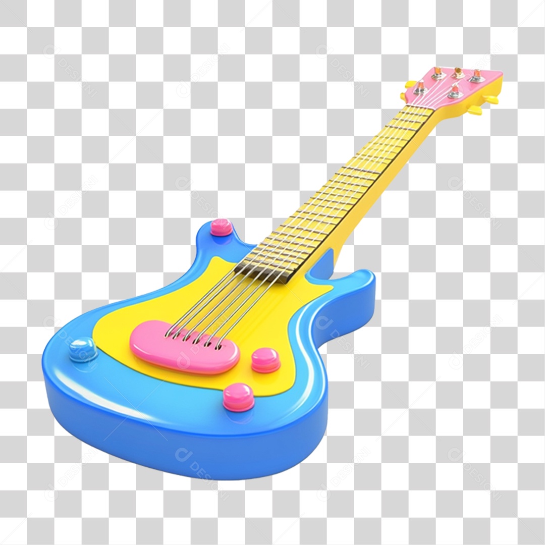 Guitarra de Brinquedo PNG Transparente