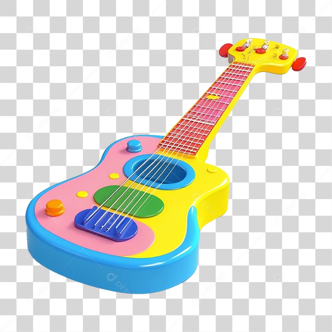 Guitarra de Brinquedo PNG Transparente