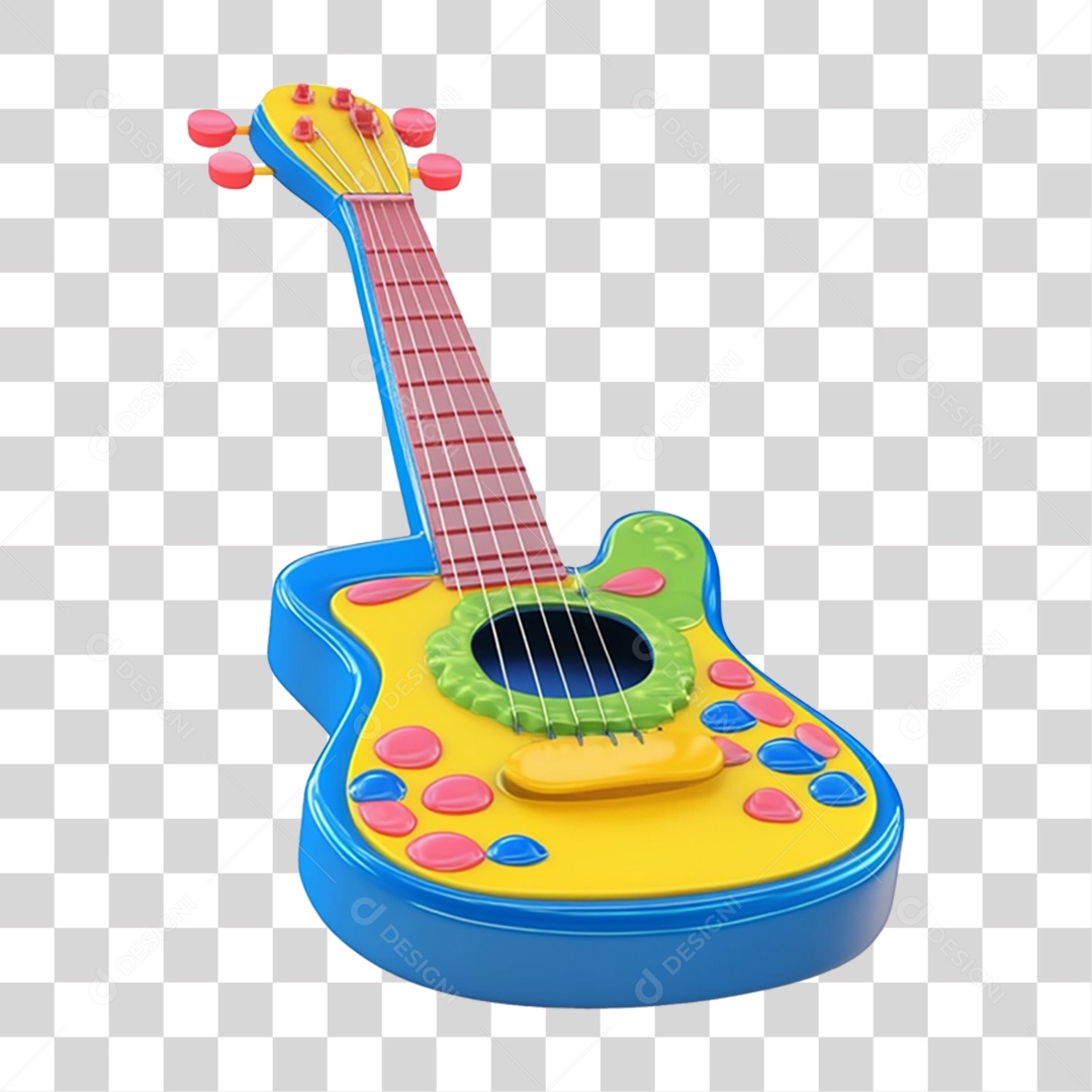 Guitarra de Brinquedo PNG Transparente