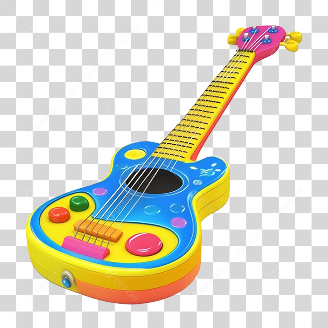 Guitarra de Brinquedo PNG Transparente