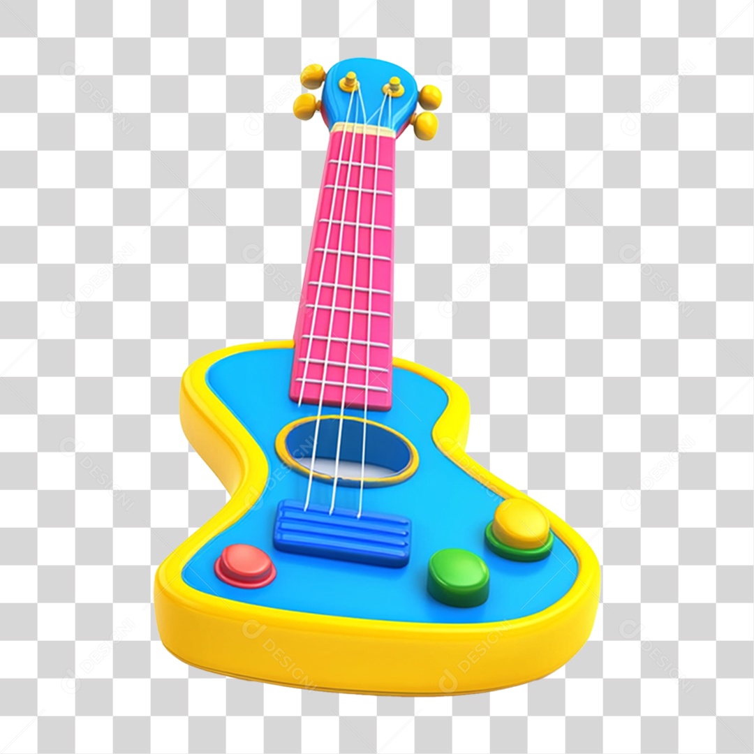 Guitarra de Brinquedo PNG Transparente