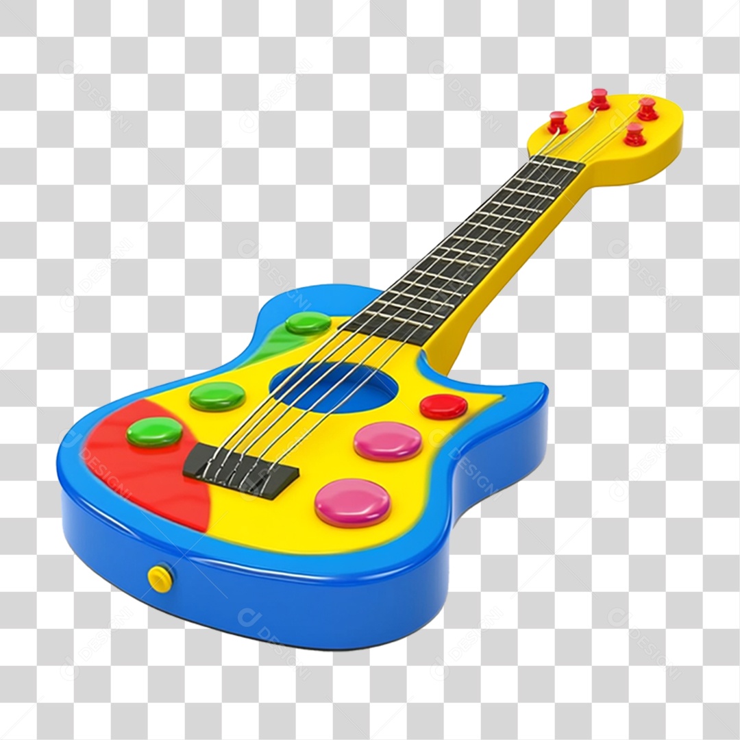 Guitarra de Brinquedo PNG Transparente