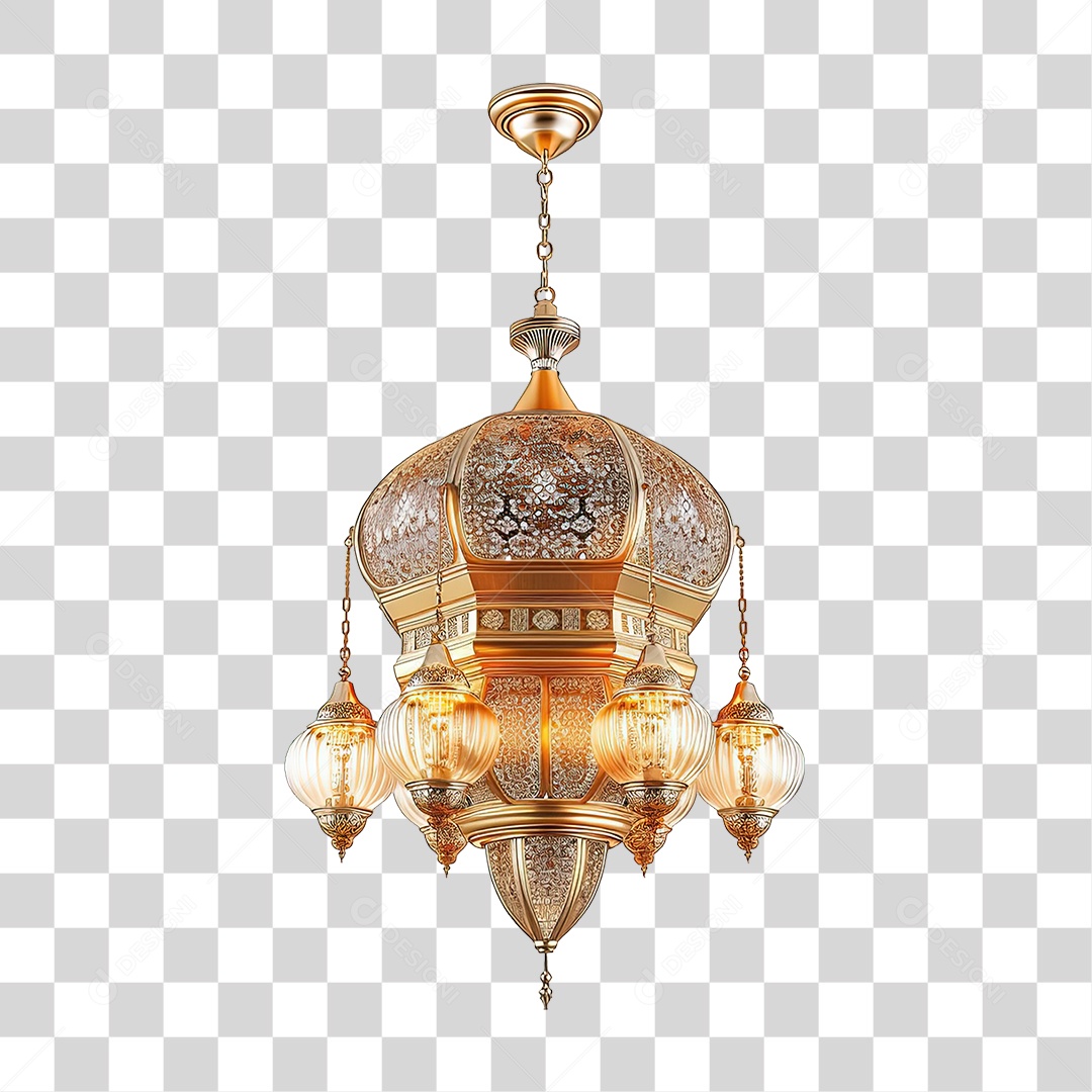 Luminária de Vidro Cores Desenhos PNG Transparente