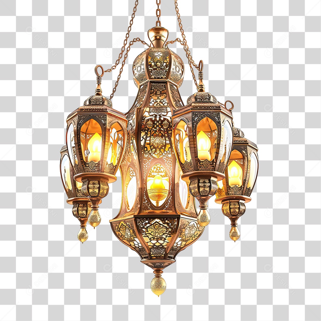 Luminária de Vidro Cores Desenhos PNG Transparente