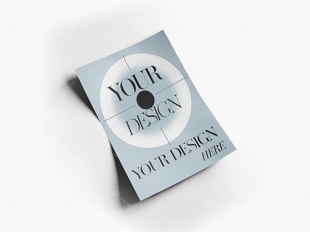 Folha de Papel Mockup PSD Editável