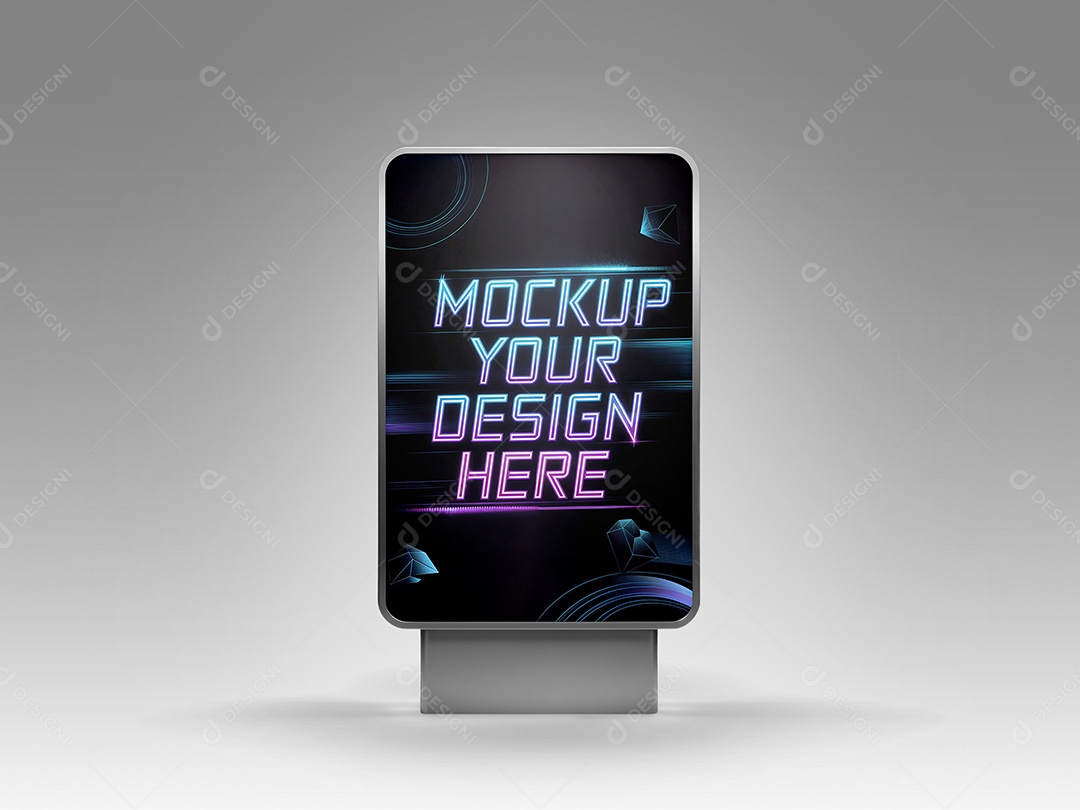 Painel Publicitário Mockup PSD Editável