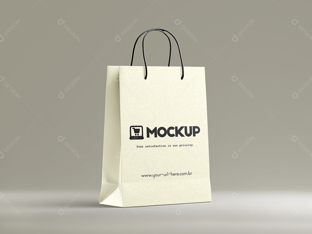 Sacola de Compras Mockup PSD Editável