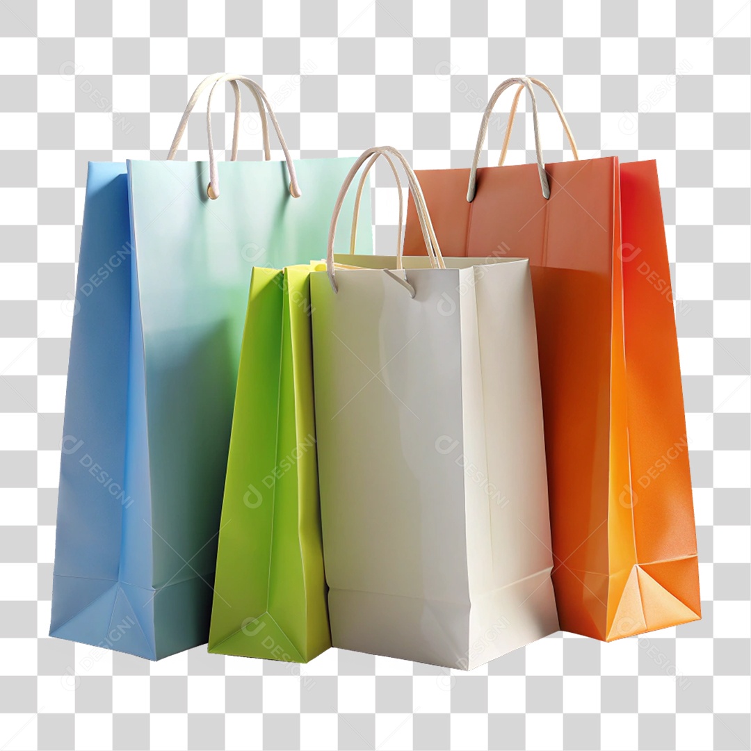 Sacolas de Compras PNG Transparente