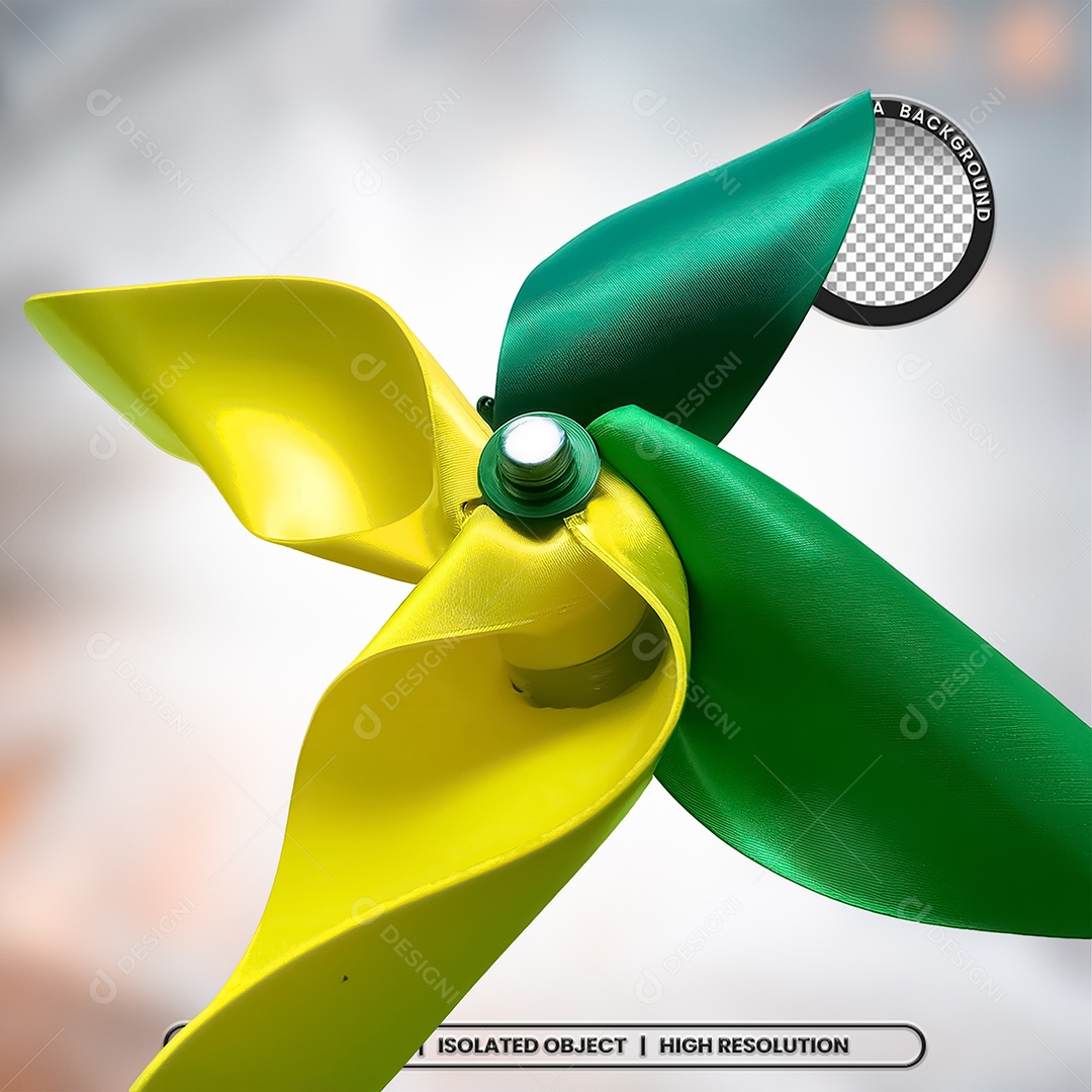 Elemento 3D Catavento Para Composição PSD