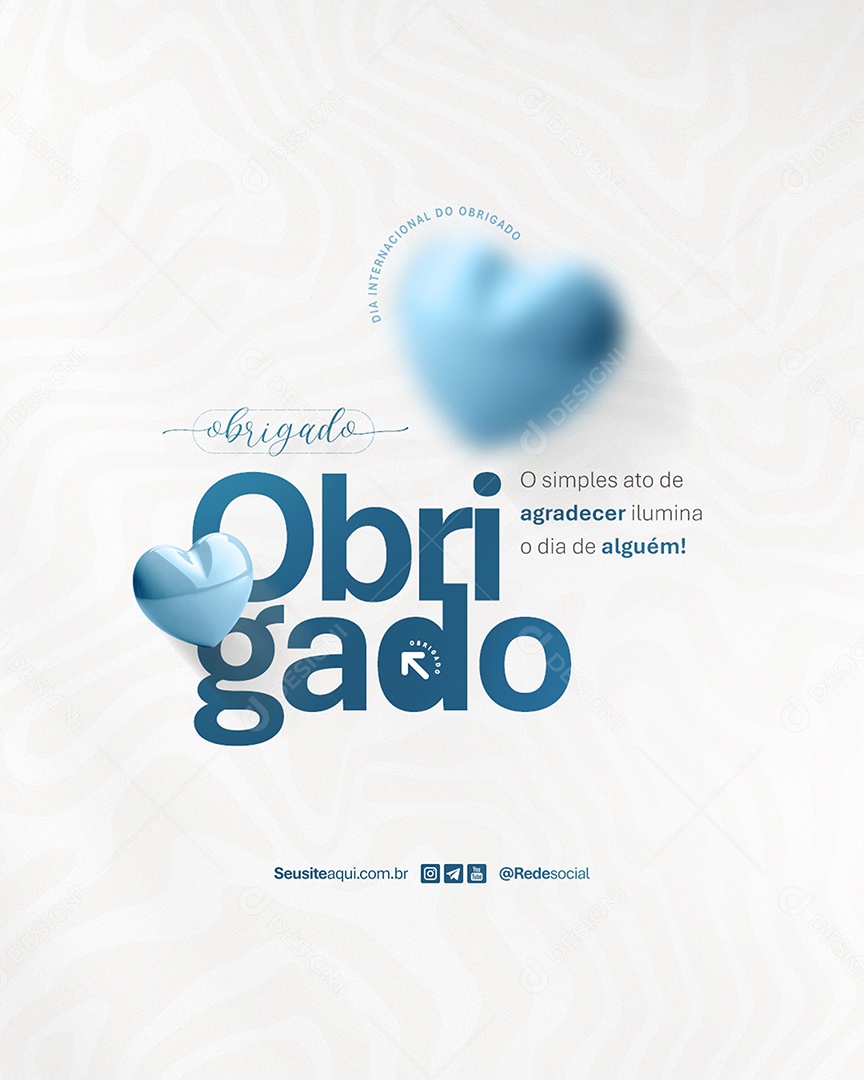 Dia do Obrigado 11 de Junho Social Media PSD Editável