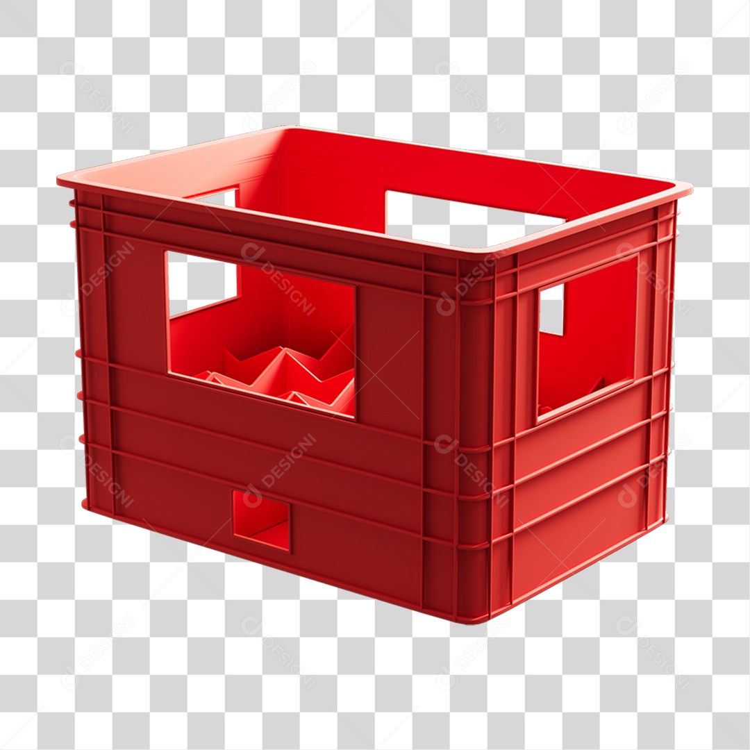 Caixa Engradado de Plástico PNG Transparente