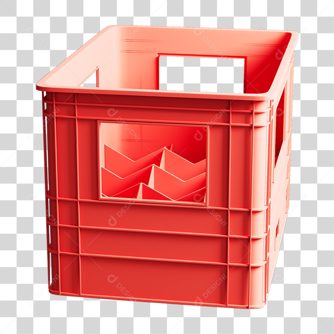 Caixa Engradado de Plástico PNG Transparente